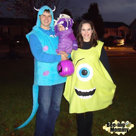 monsters inc family halloween costumes|mike sully and boo costume.